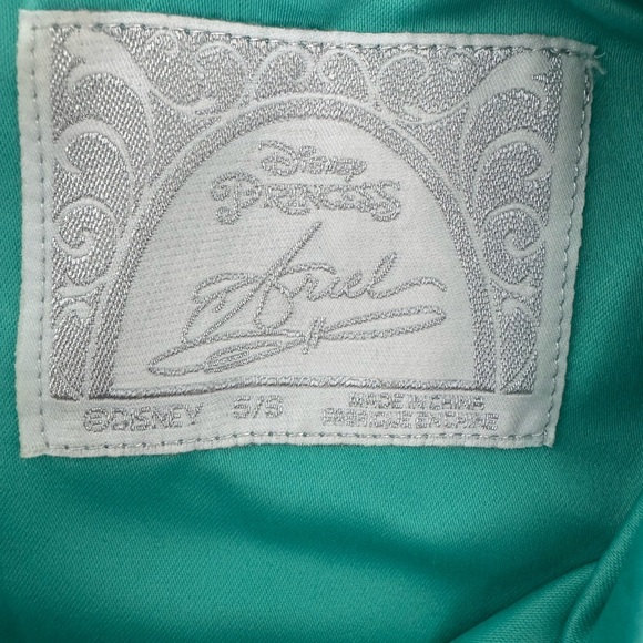Disney Princess Ariel Little Mermaid Green Sequin Dress Size 5/6 - Picture 6 of 7